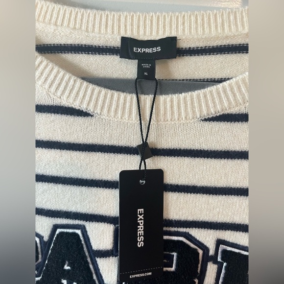 Express Striped Paris Sweater XL - Picture 5 of 12